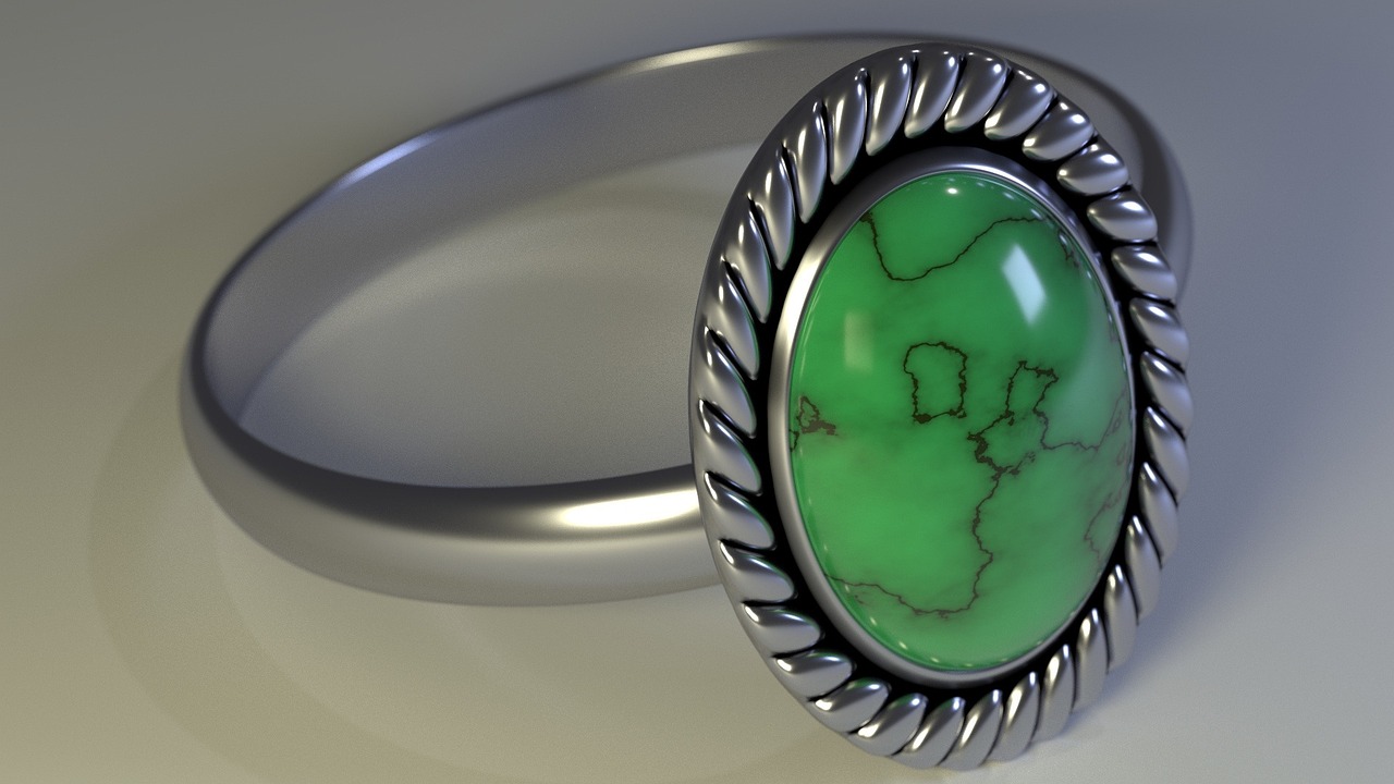 Handmade feroza chandi ring — Chandi Walay