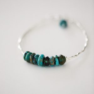 Green Onyx Chandi Bracelet — Premium